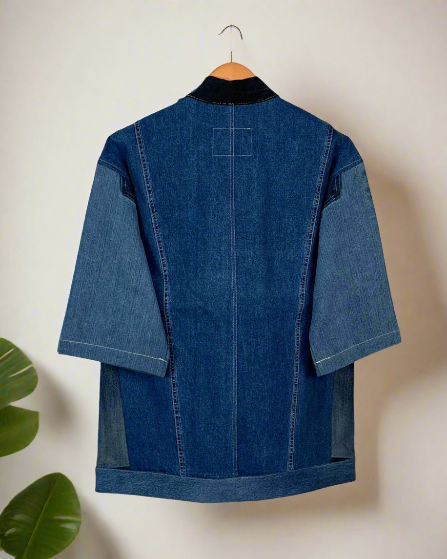Upcycled Denim Kimono Jacket | 194 - CiceroniKimonoUn Denim