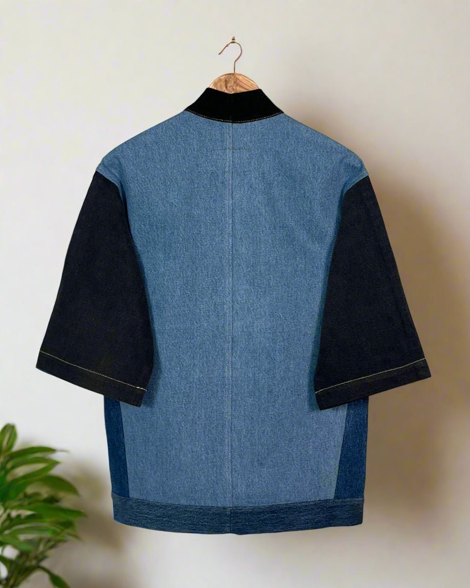 Upcycled Denim Kimono Jacket | 216 - CiceroniKimonoUn Denim