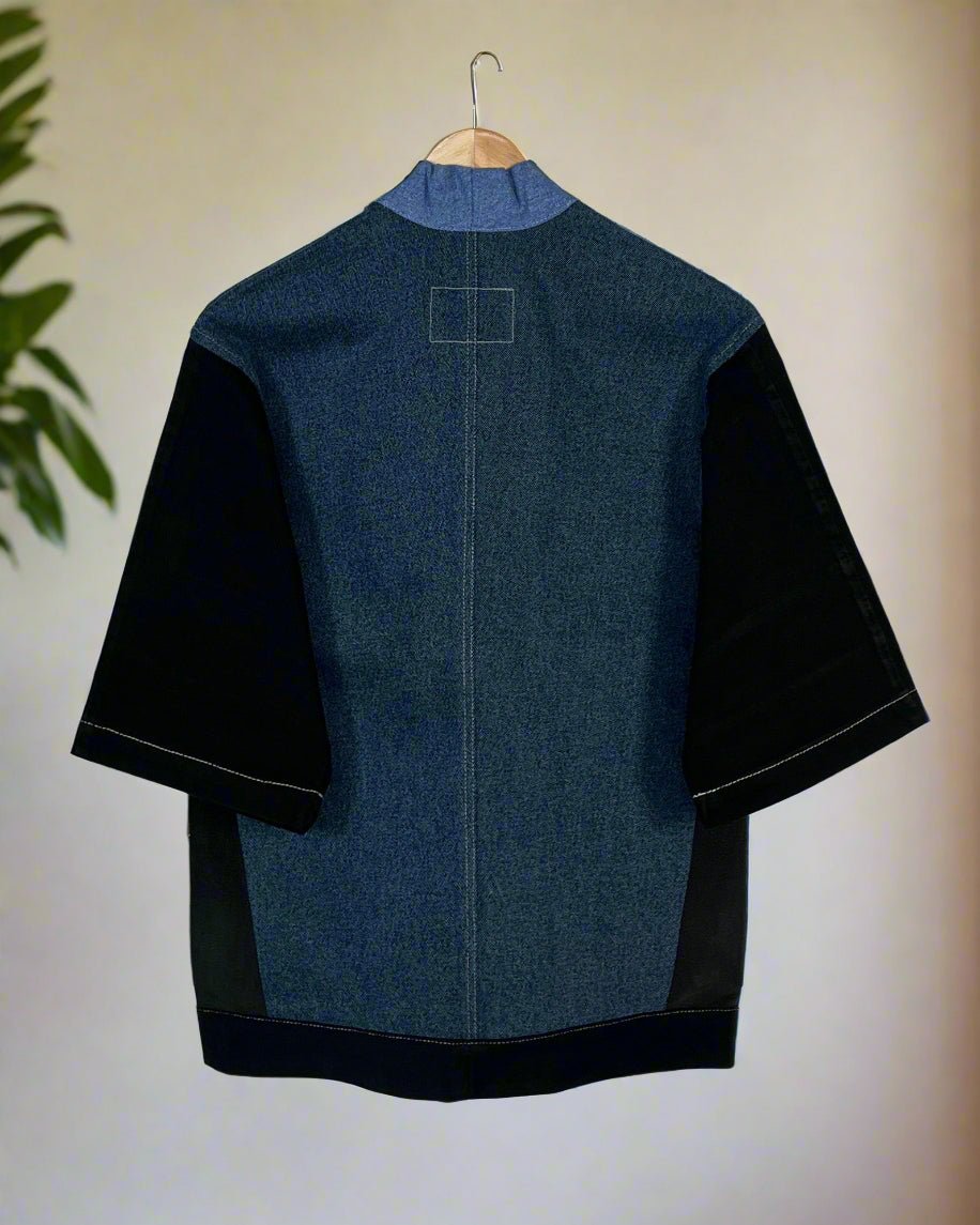 Upcycled Denim Kimono Jacket | K235 - CiceroniKimonoUn Denim