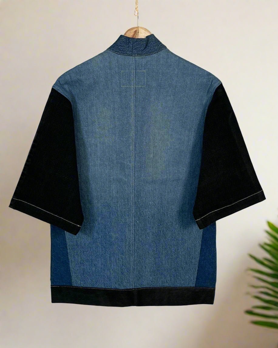 Upcycled Denim Kimono Jacket | K238 - CiceroniKimonoUn Denim