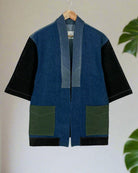 Upcycled Denim Kimono Jacket | K238 - CiceroniKimonoUn Denim