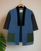 Upcycled Denim Kimono Jacket | K239 - CiceroniKimonoUn Denim