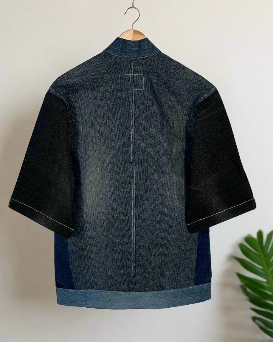 Upcycled Denim Kimono Jacket | K247 - CiceroniKimonoUn Denim