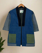 Upcycled Denim Kimono Jacket | K251 - CiceroniKimonoUn Denim