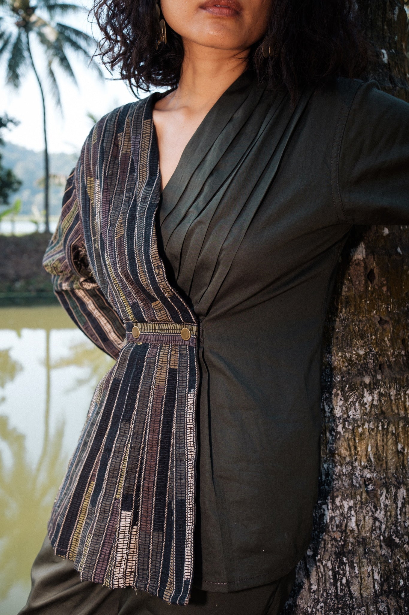 Upcycled Florence Top - Green - CiceroniTopsThe Terra Tribe