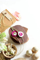 Upcycled Rakhi - Circular - (Set of 2) - White and Pink - CiceroniRakhiLukka Chuppi