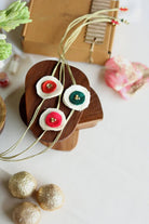 Upcycled Rakhi - Circular (Set of 3) - White - CiceroniRakhiLukka Chuppi