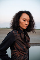 Upcycled Seattle Wrap Long Dress - Green - CiceroniDressesThe Terra Tribe