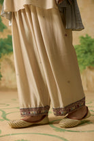 Vale Kurta Set - Beige and Light Bue - CiceroniKurta Set, Festive WearKhyati Rughani