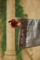 Vale Kurta Set - Beige and Light Bue - CiceroniKurta Set, Festive WearKhyati Rughani