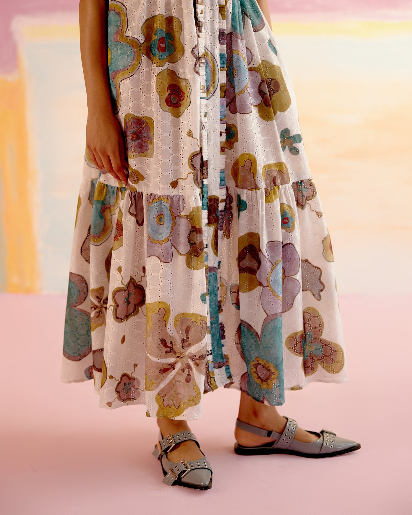 Valentine Dress in Joy of Life Print - CiceroniDressesHappi Space