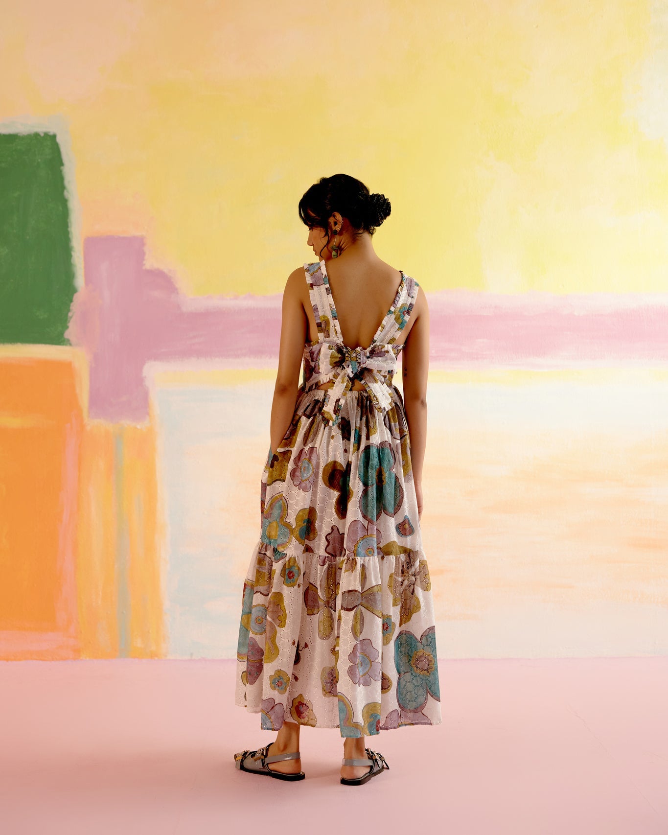 Valentine Dress in Joy of Life Print - CiceroniDressesHappi Space