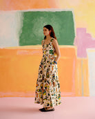 Valentine Maxi Dress in Kakapo Print - CiceroniDressesHappi Space