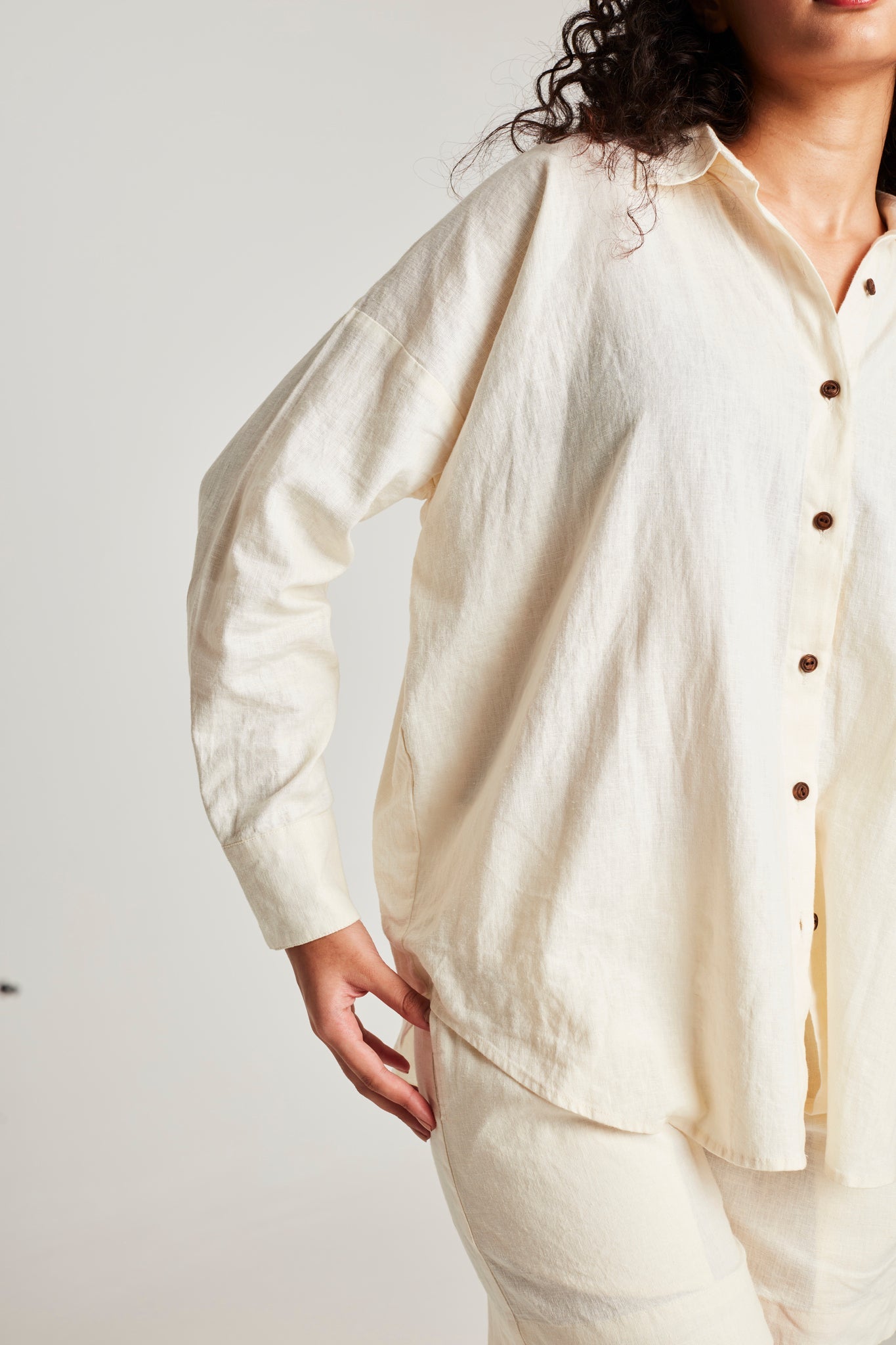 Vanilla Co - Linen Classic Shirt Set - CiceroniCo - ord SetSaphed