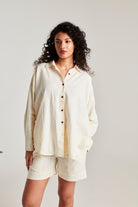 Vanilla Co - Linen Classic Shirt Set - CiceroniCo - ord SetSaphed