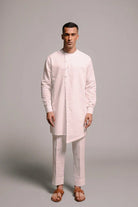 Vanilla Co - Linen Men's Side Open Kurta Set - CiceroniKurta Set, Festive WearSaphed