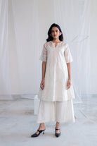 Vanilla Foliage Applique Kurta Set - CiceroniKurta Set, Everyday WearSilai Studio