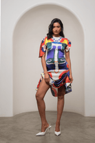 Varen Draped Mini Dress - CiceroniDressesAdvait