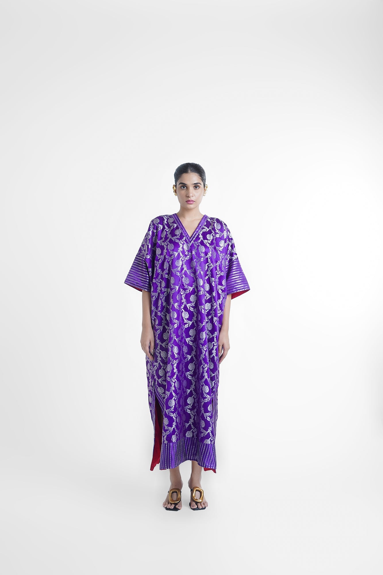 Varga Kaftan Dress in Purple - CiceroniKaftanShriya Singhi