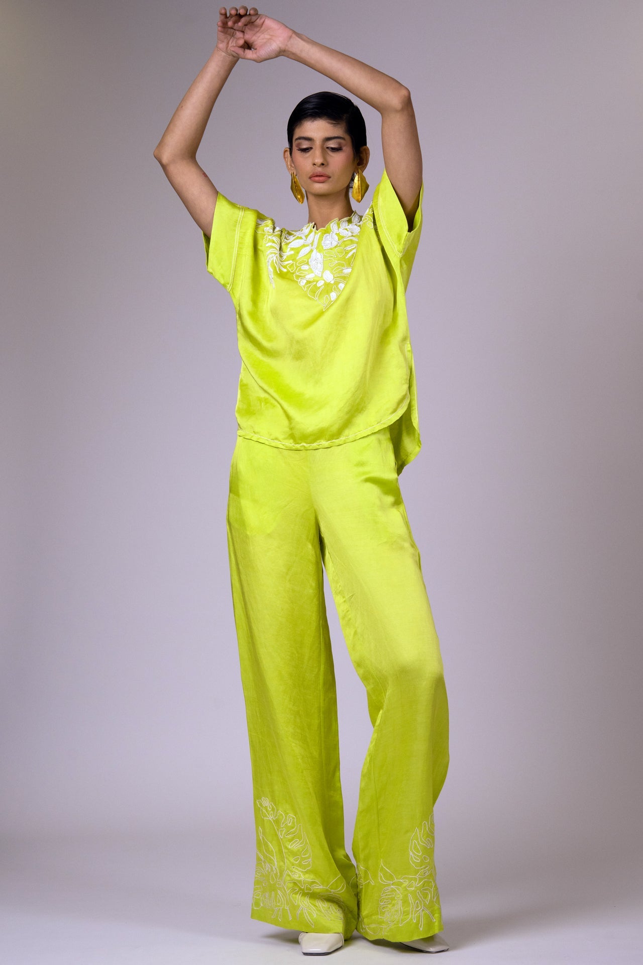 Vega - Scalloped Neck Top & Retro Pants - CiceroniCo-ord SetMadder Much