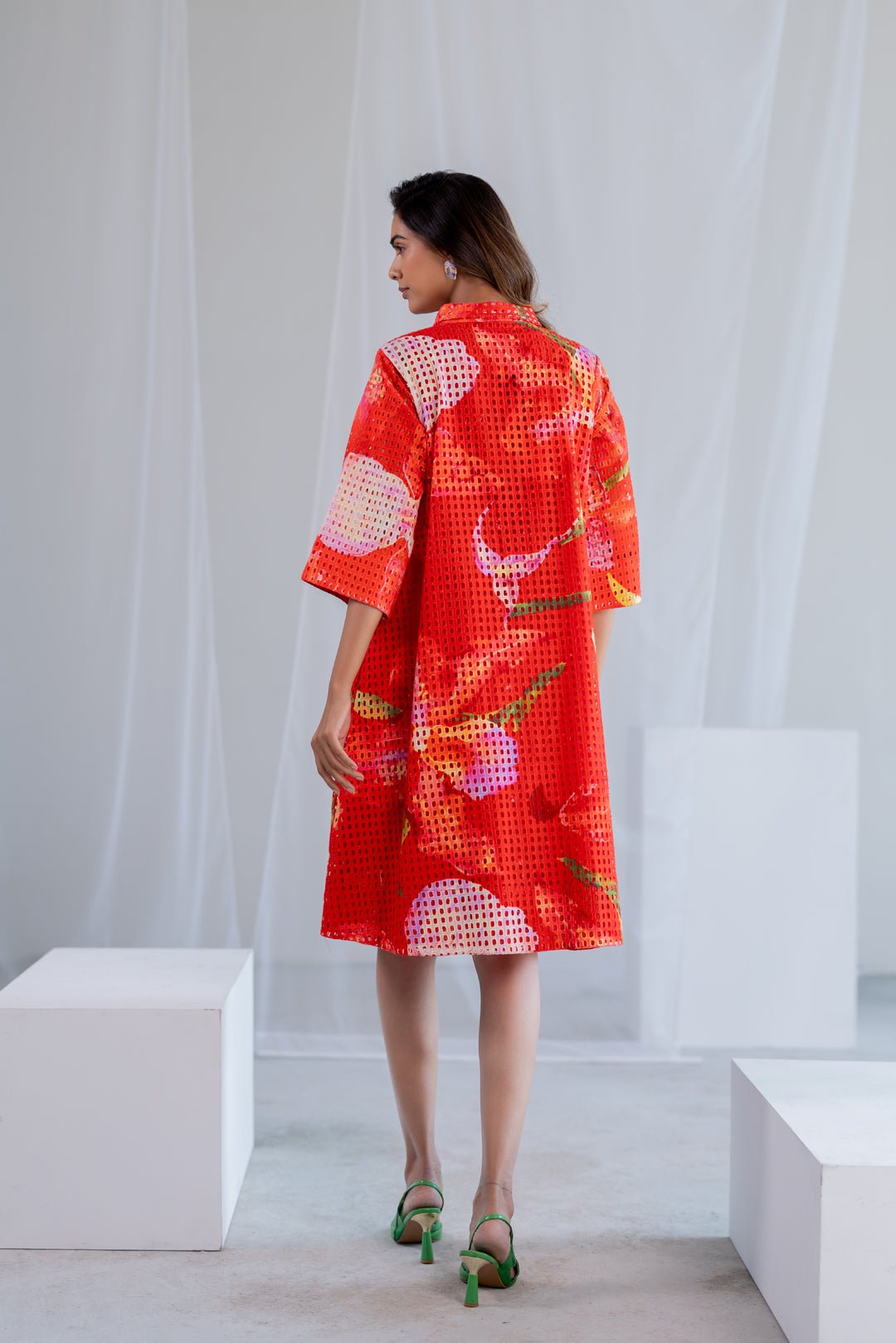 Vermilion Orchids Dress - CiceroniDressesSilai Studio