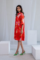 Vermilion Orchids Dress - CiceroniDressesSilai Studio