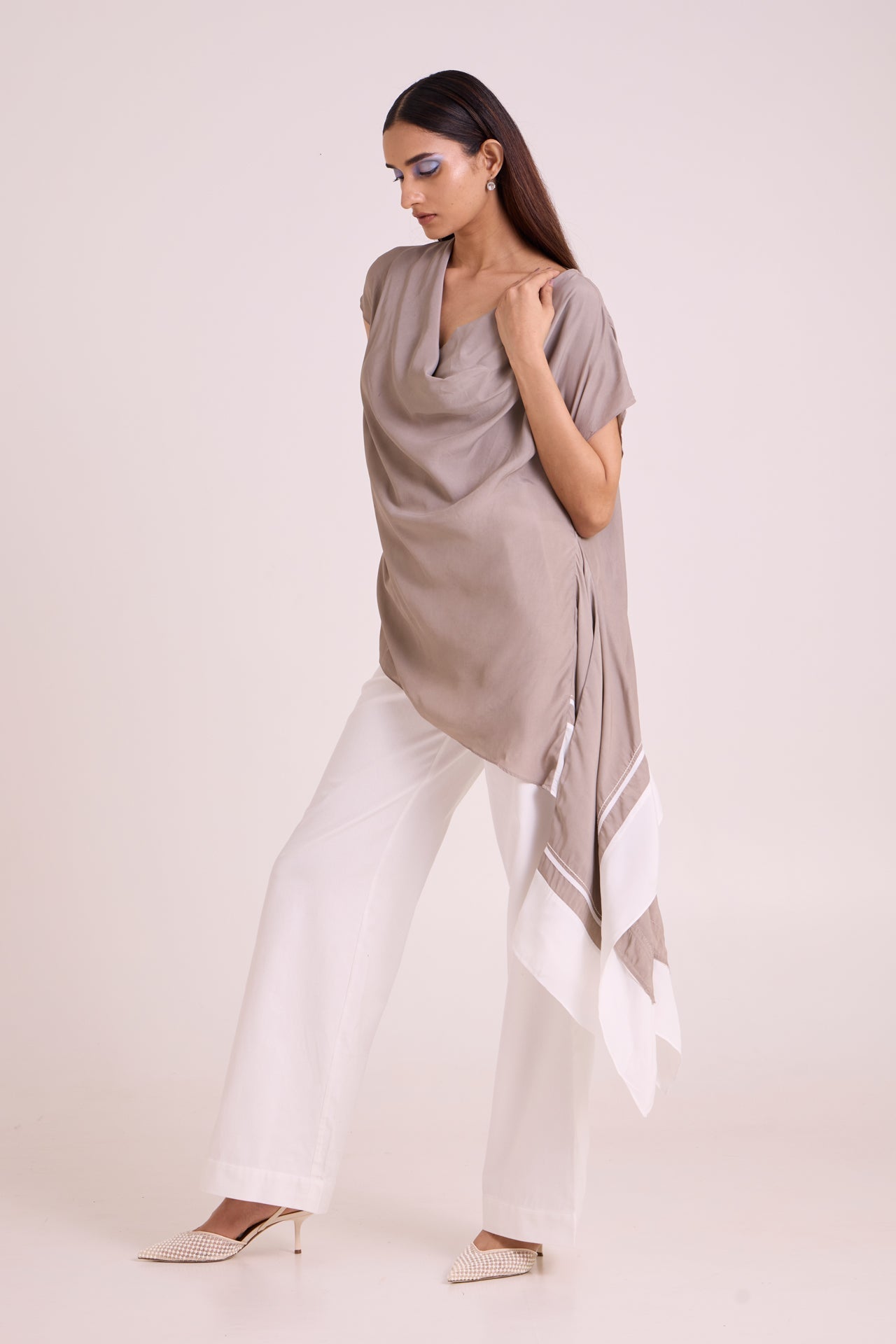 Vesa - Graphite Cowl Top & Pant Set - CiceroniCo-ord SetMadder Much