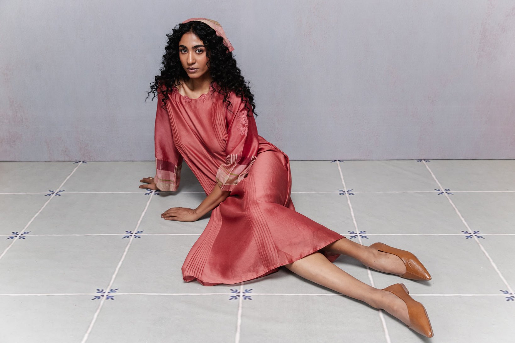 Vine Dress in Peach - CiceroniDressesSubbah