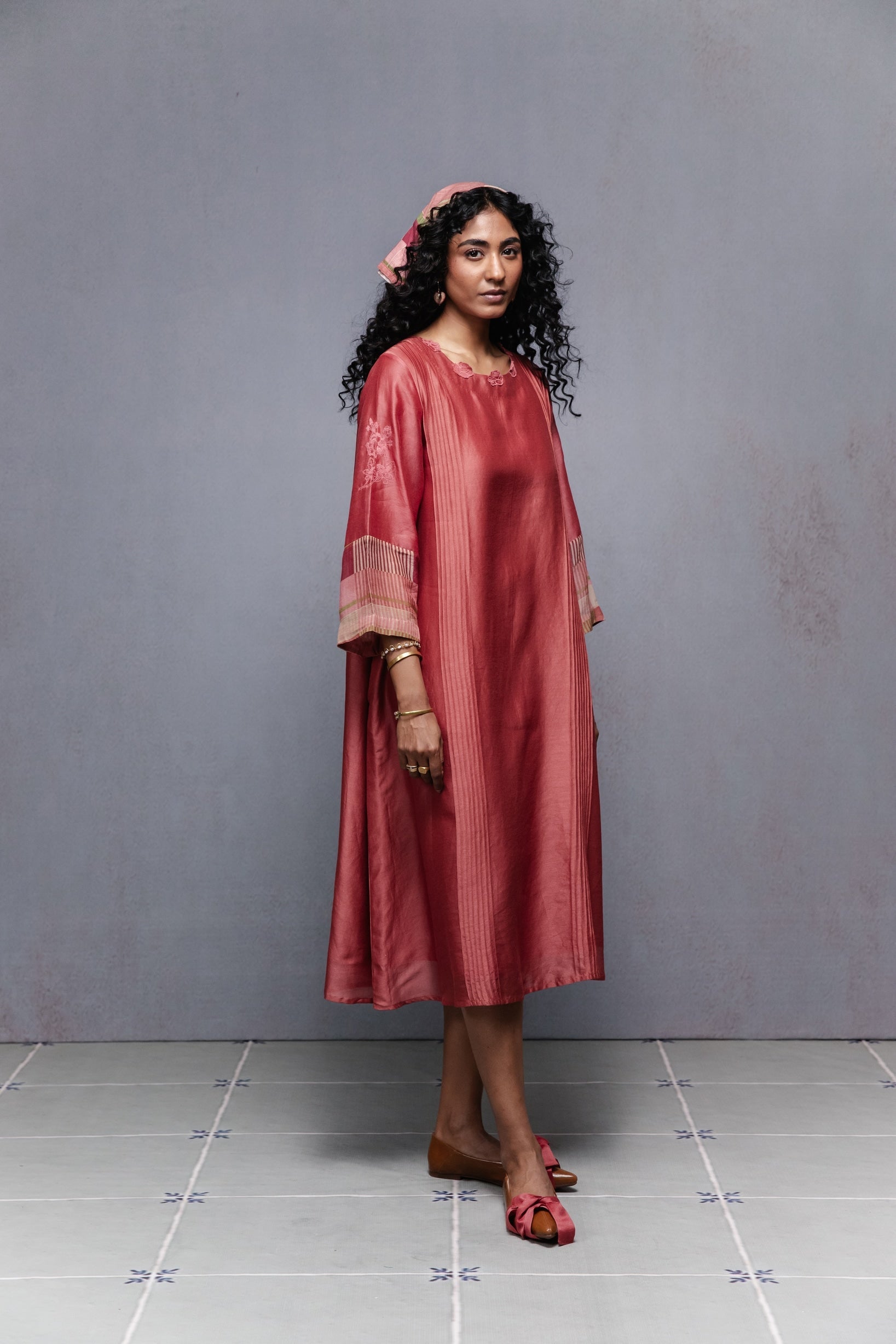 Vine Dress in Peach - CiceroniDressesSubbah
