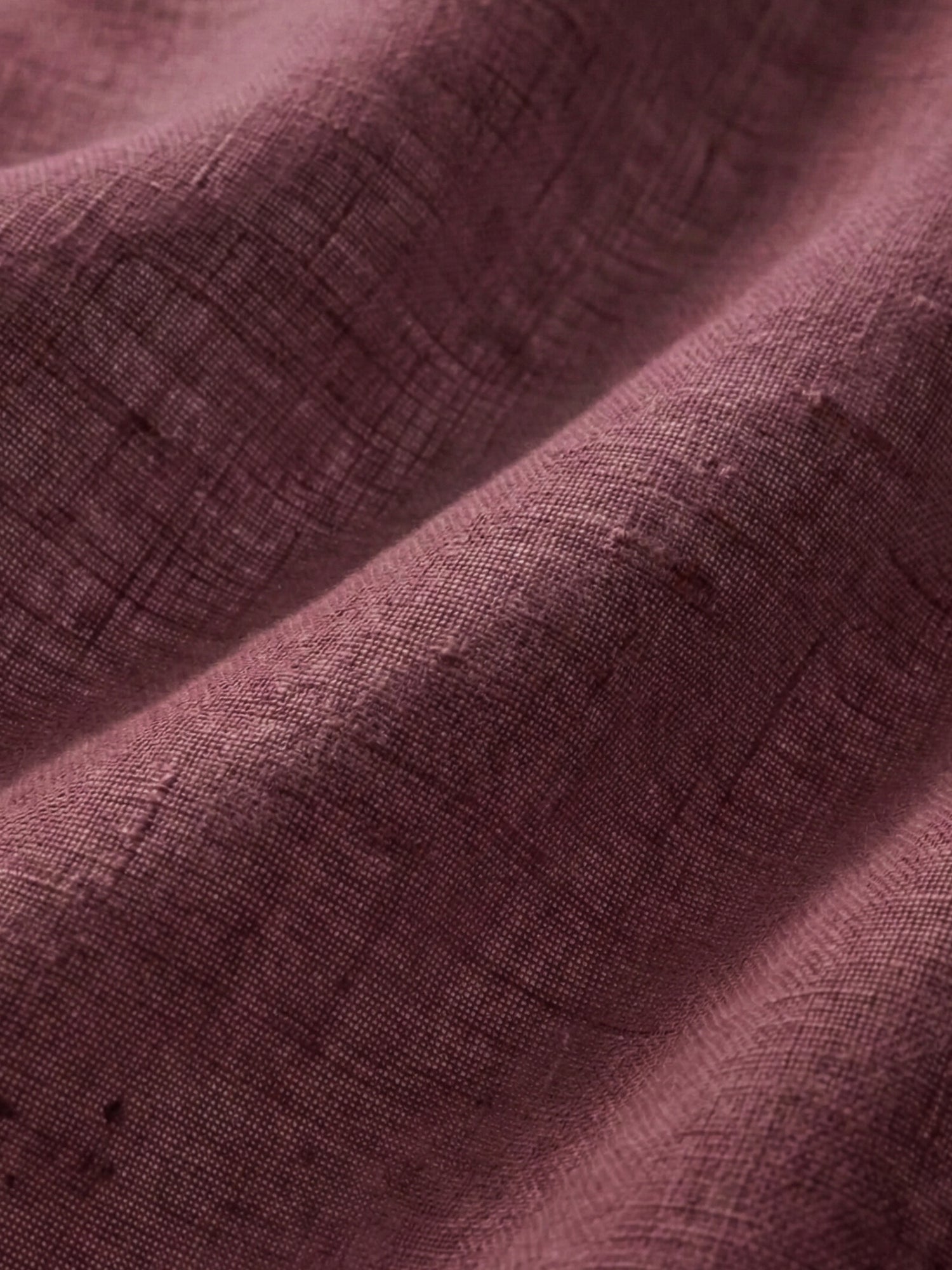 Vintage Plum 100% Pure Linen Classic Short Kurta - CiceroniKurta, Everyday Wearbhrāta