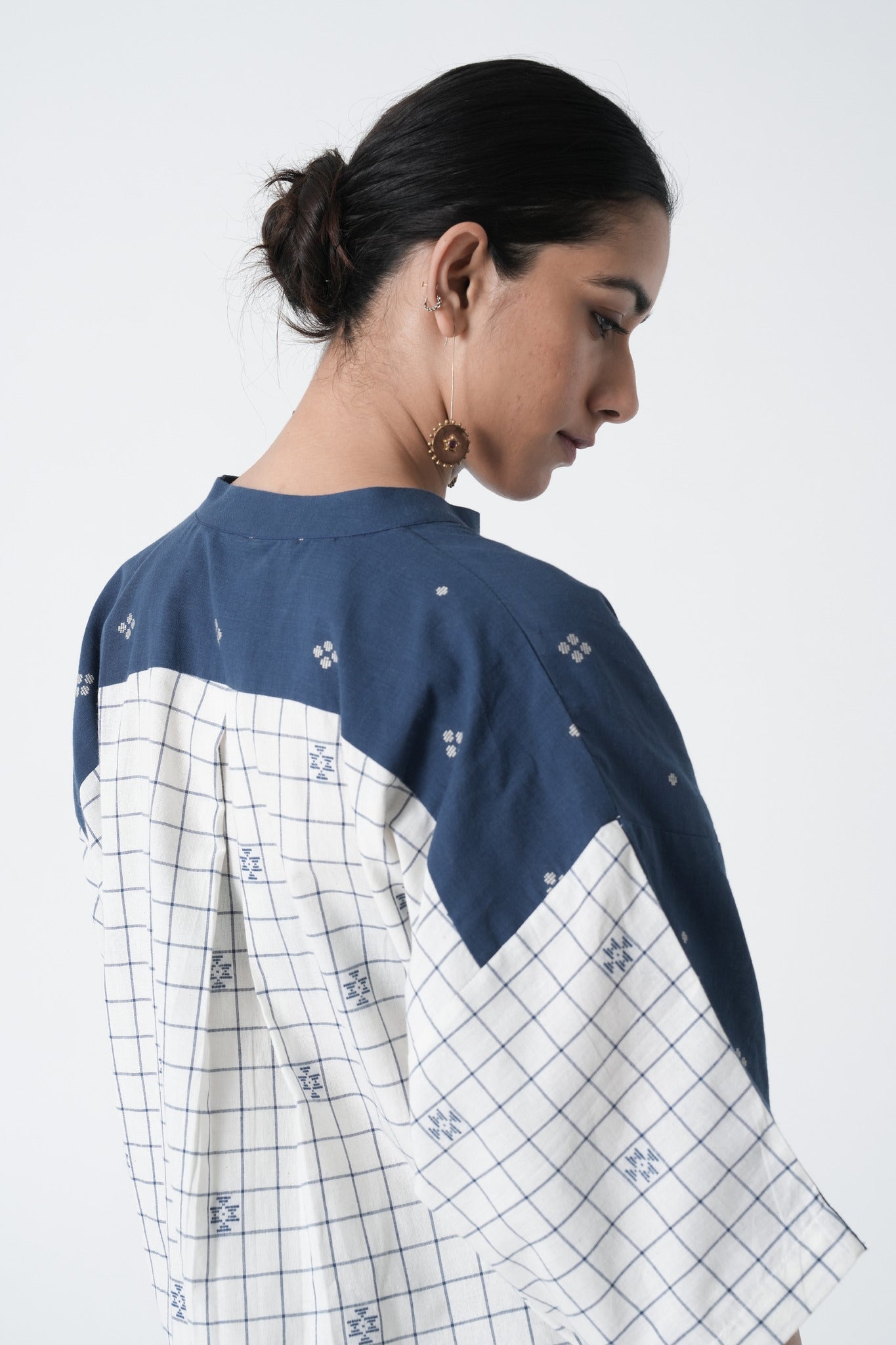 Vintage Tunic - Blue - CiceroniKurtaThe Kaatn Trail