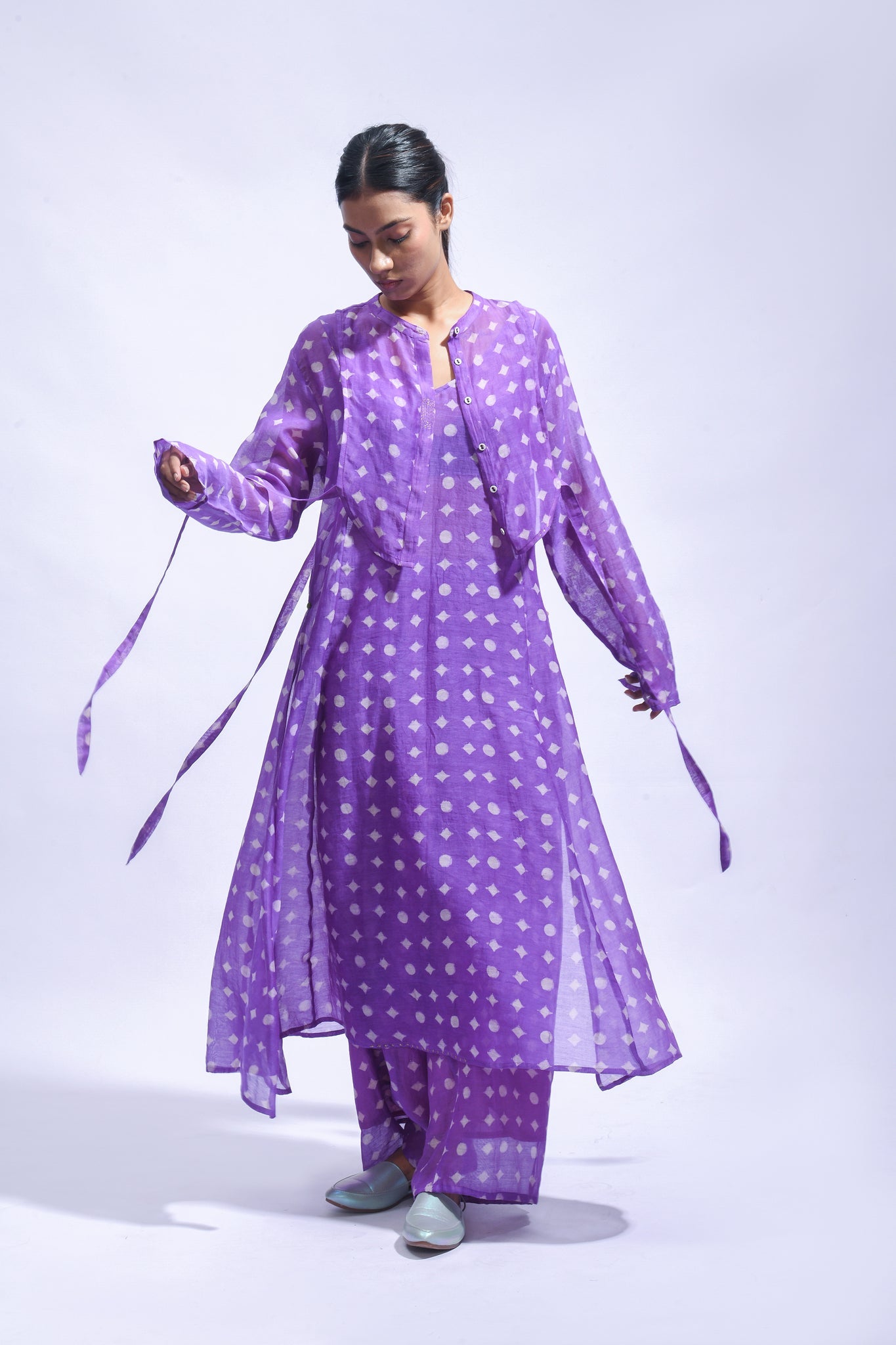 Violet Block Set - CiceroniKurta Set, Everyday WearJayati Goenka
