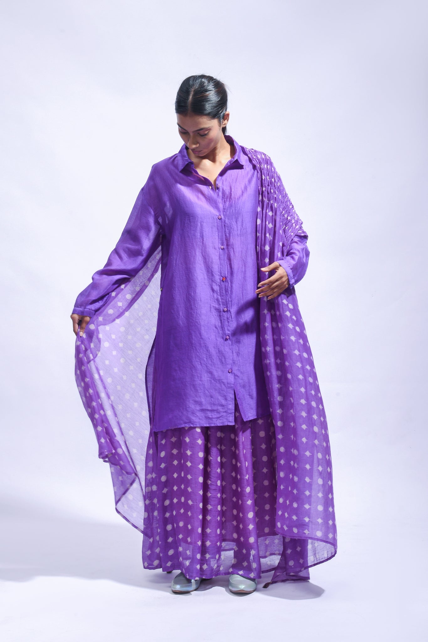 Violet Cord Set - CiceroniSkirt SetJayati Goenka