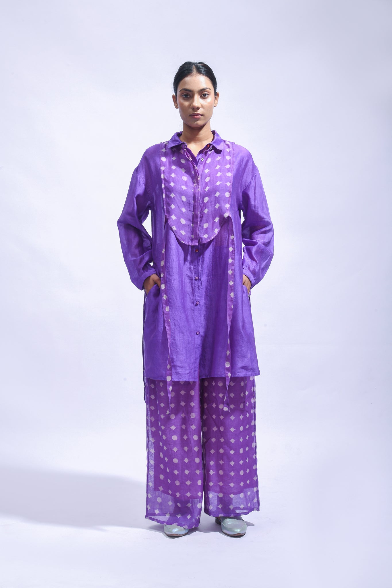 Violet Geometry Set - CiceroniKurta Set, Everyday WearJayati Goenka