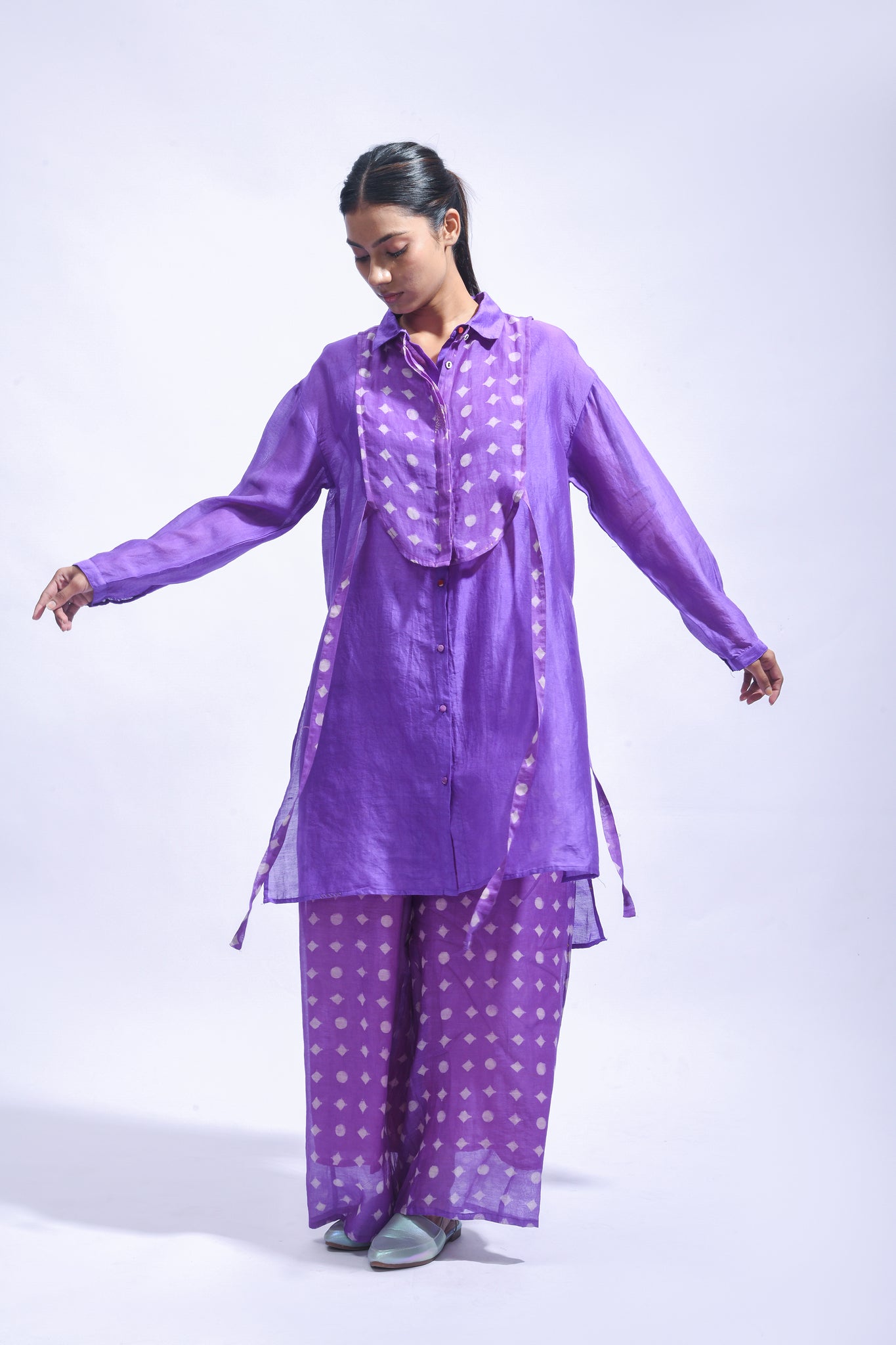 Violet Geometry Set - CiceroniKurta Set, Everyday WearJayati Goenka