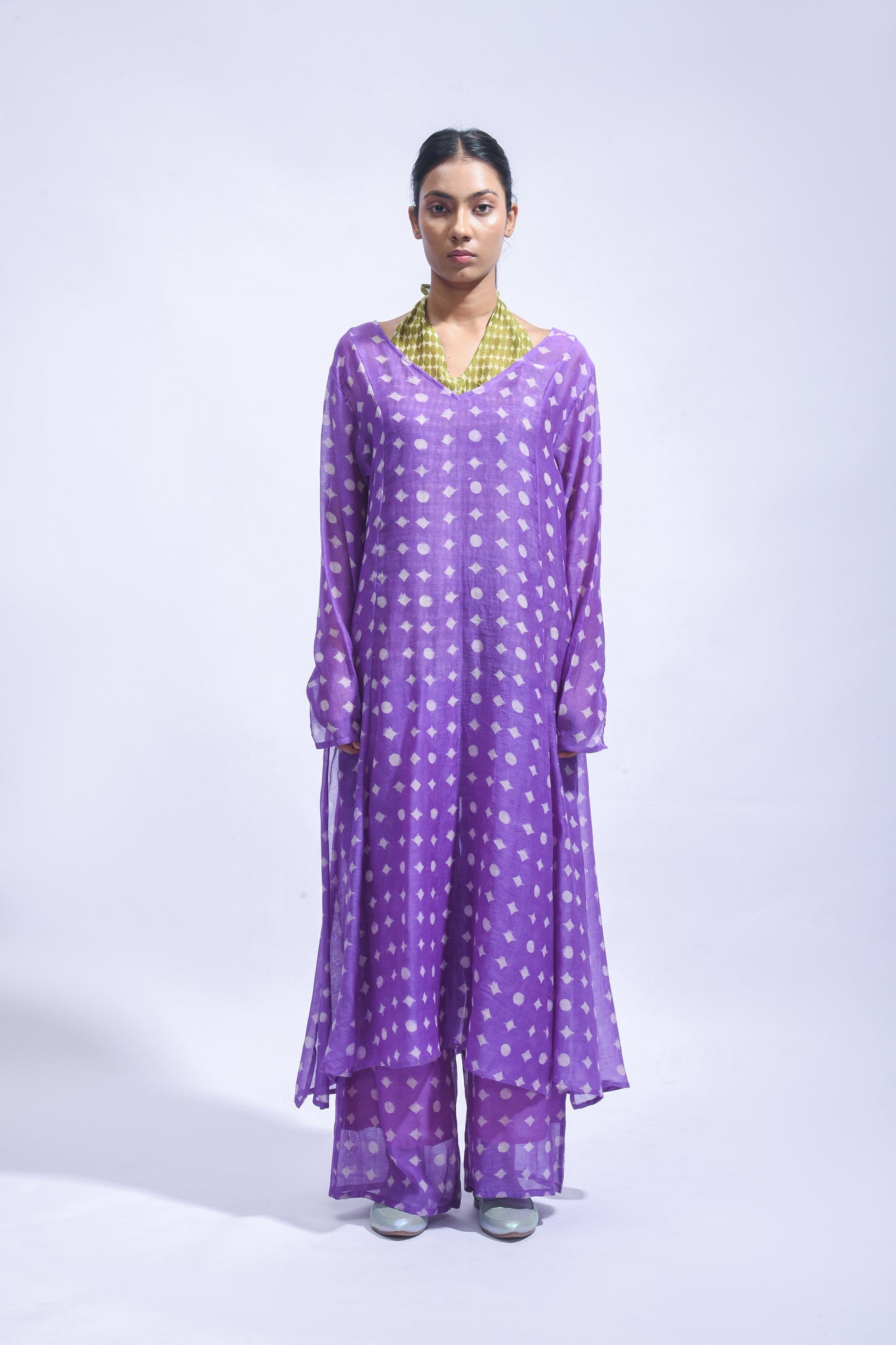 Violet Overlay Set - CiceroniKurta Set, Everyday WearJayati Goenka