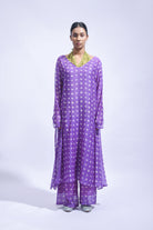 Violet Overlay Set - CiceroniKurta Set, Everyday WearJayati Goenka