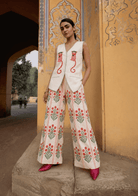Vrinda Vest - Red Monkey Block Print - CiceroniVestThe Raw India