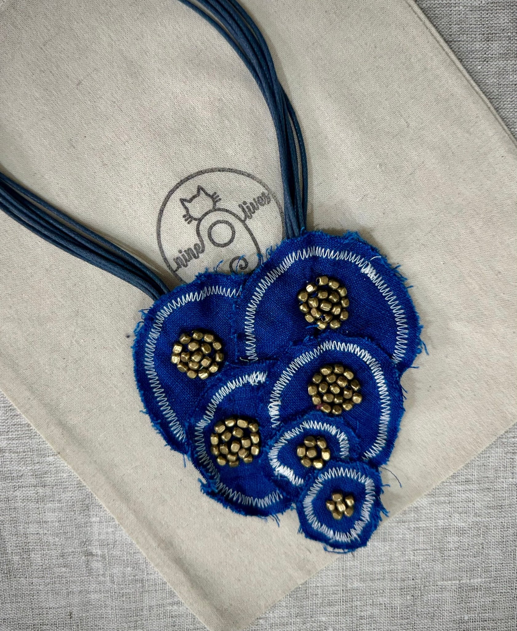 Wabi Sabi Loop Neckpiece - Bright Blue - CiceroniNeckpieceNine Lives