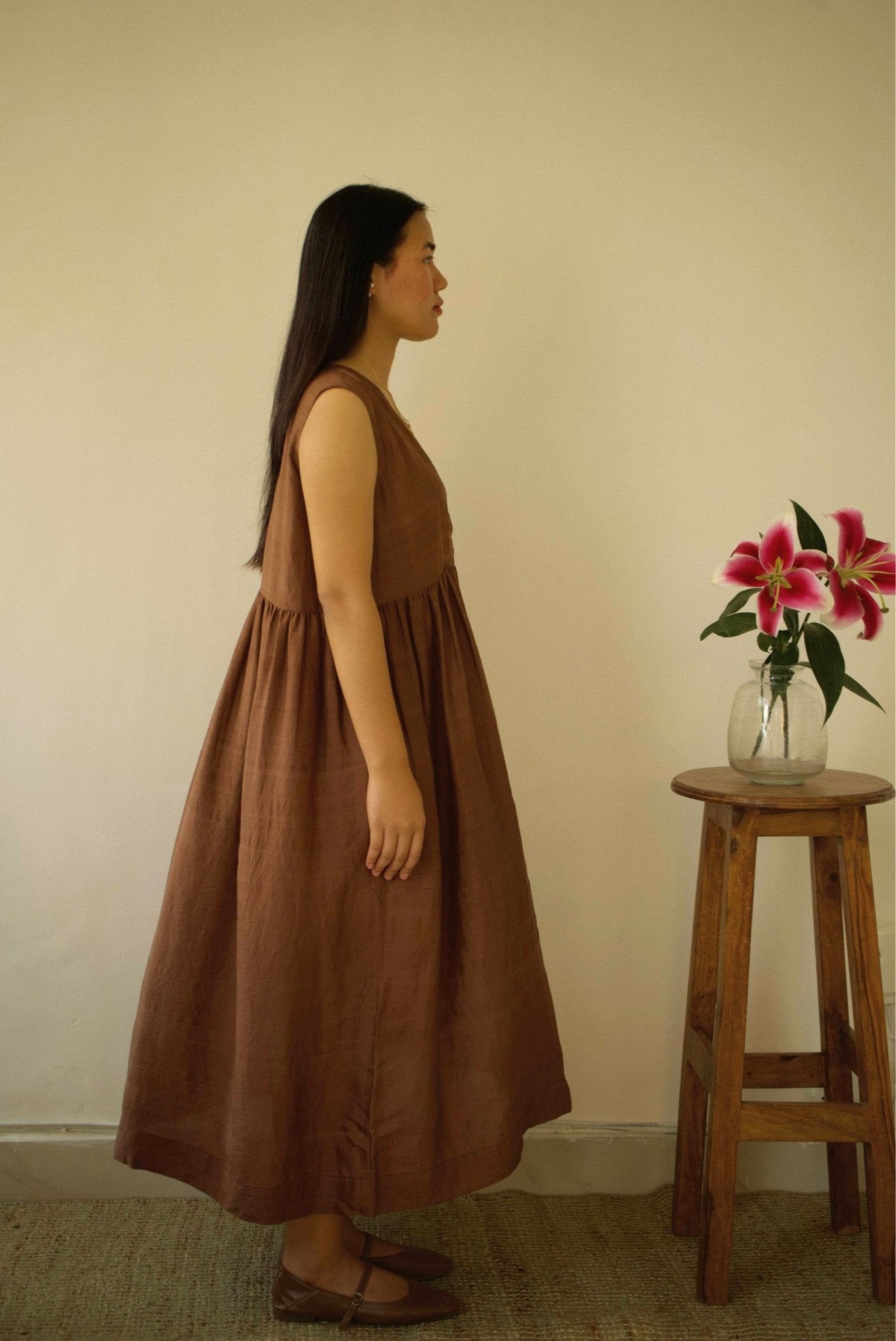 Walnut Angrakha Dress - CiceroniDresseswith N.