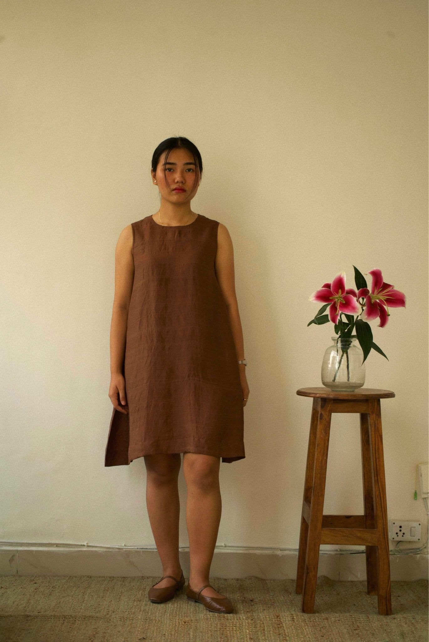 Walnut Shift Dress - CiceroniDresseswith N.