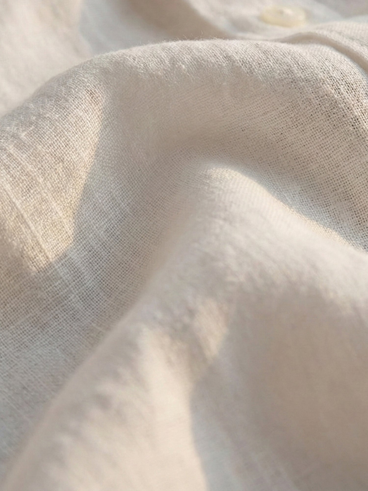 White 100% Pure Linen Classic Short Kurta - CiceroniKurta, Everyday Wearbhrāta