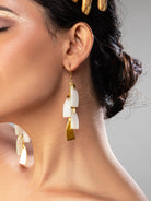 White agate Dangler - CiceroniEarringsRumri