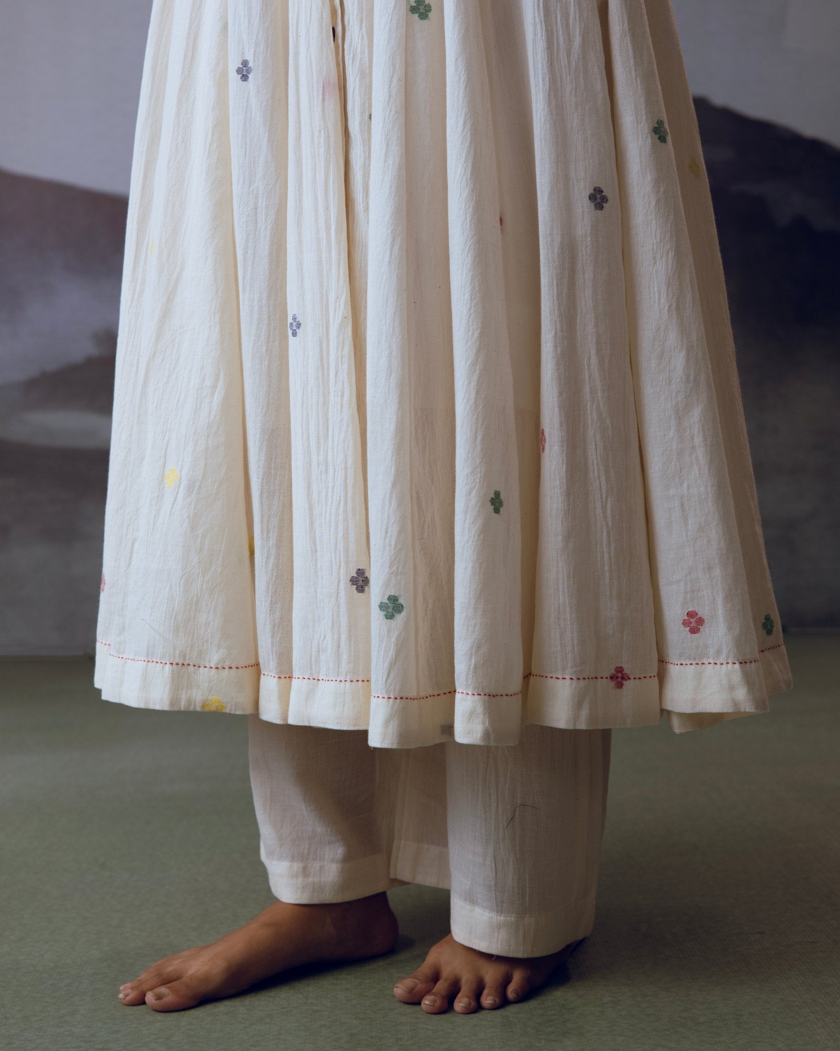 White Ambar Kali Co - ord Set - CiceroniCo - ord SetGulmohar Calcutta