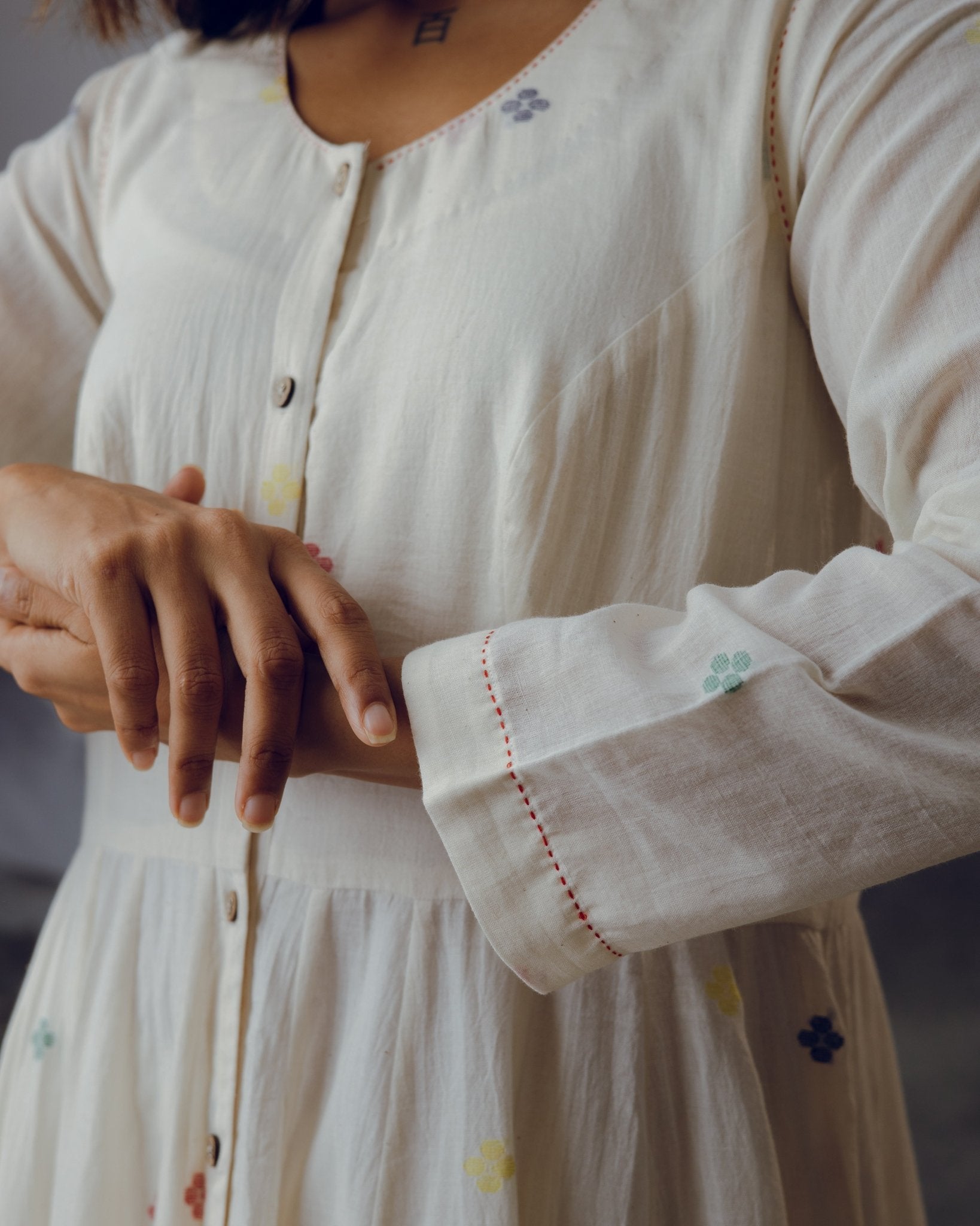 White Ambar Kali Co - ord Set - CiceroniCo - ord SetGulmohar Calcutta