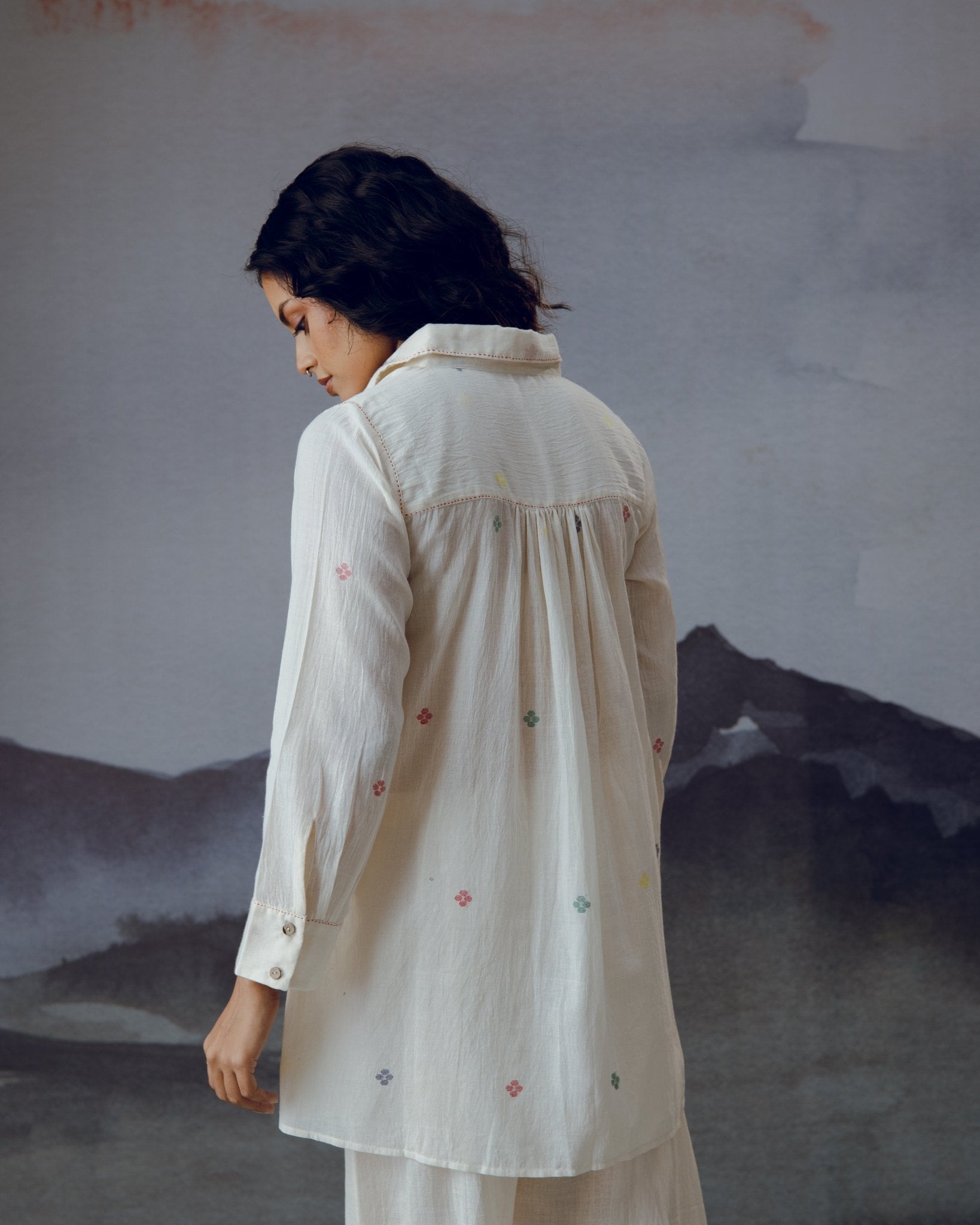 White Ambar Shirt - CiceroniWomen ShirtsGulmohar Calcutta