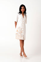 White Taiwo - Embroidered Shirt Dress - CiceroniDressesMadder Much