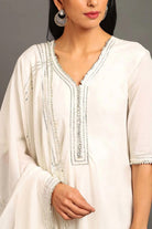 White Zara Double Layered Dress - CiceroniDressesOmaana