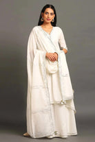 White Zara Double Layered Dress - CiceroniDressesOmaana