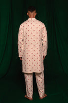 Wildflower Linen Men's Kurta Set - CiceroniKurta Set, Festive WearSaphed